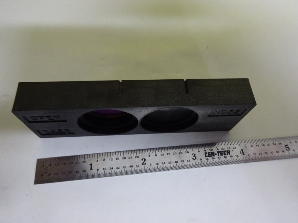 MICROSCOPE PART NIKON FILTER DICHROIC GREEN SLIDE OPTICS AS IS BIN#W5-20