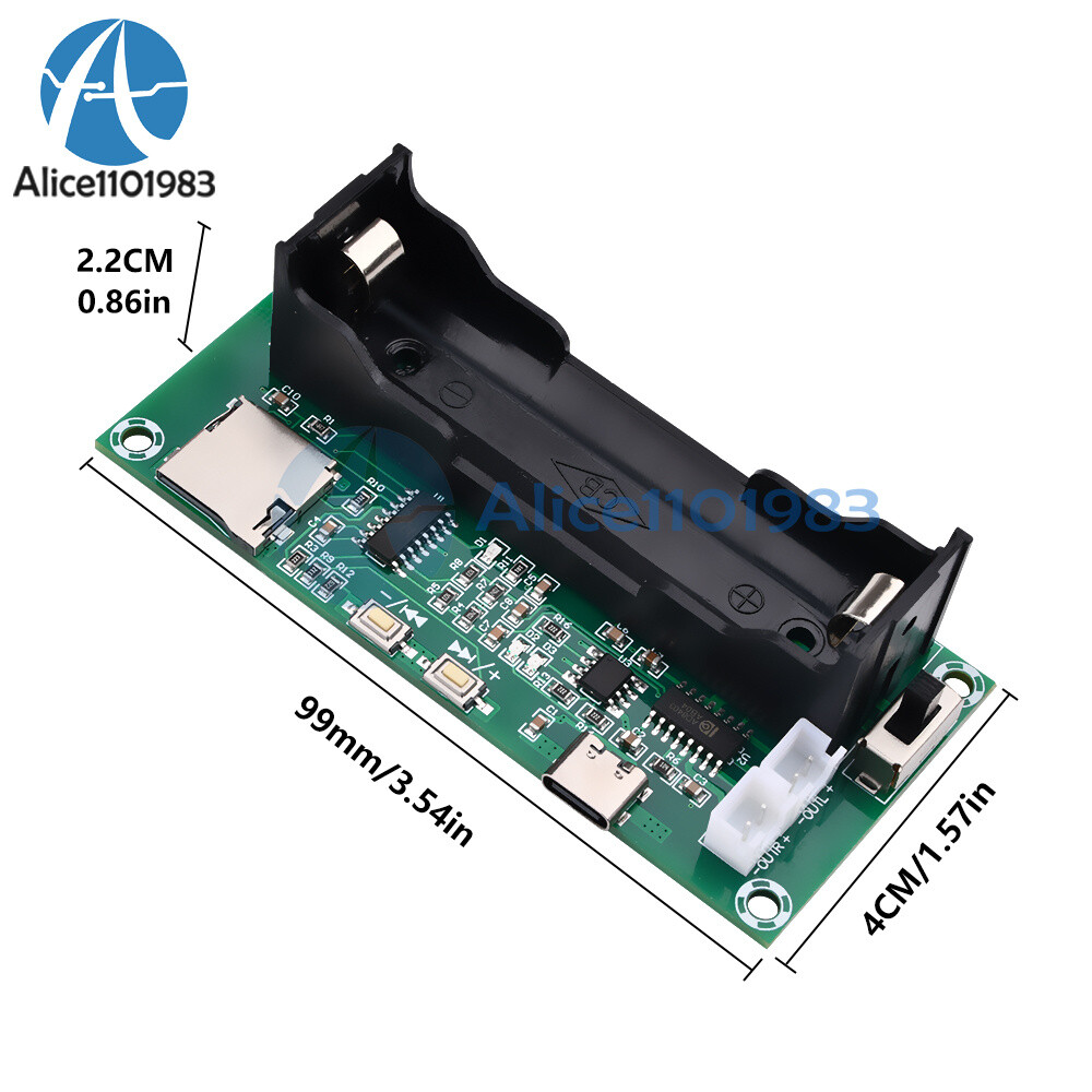 XH-A152 TF Card Decoding Board PAM8403 Digital Power Amplifier Module Type-C