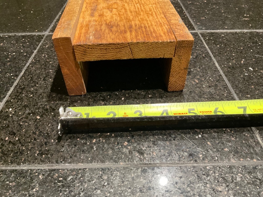 VINTAGE WOODEN MITER BOX SOLID WOOD