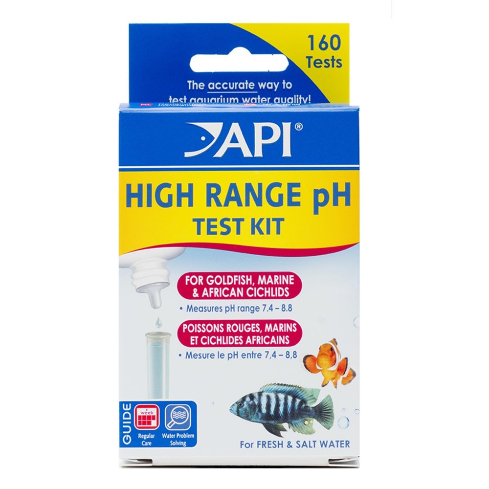 API HIGH RANGE PH TEST KIT 160-Test 150-watt halogen bulb, No Color