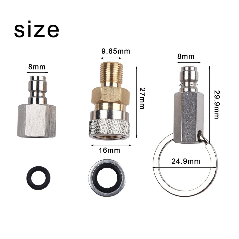 Stainless Steel Quick Connect Adaptor 1/8 Size Reliable Construction