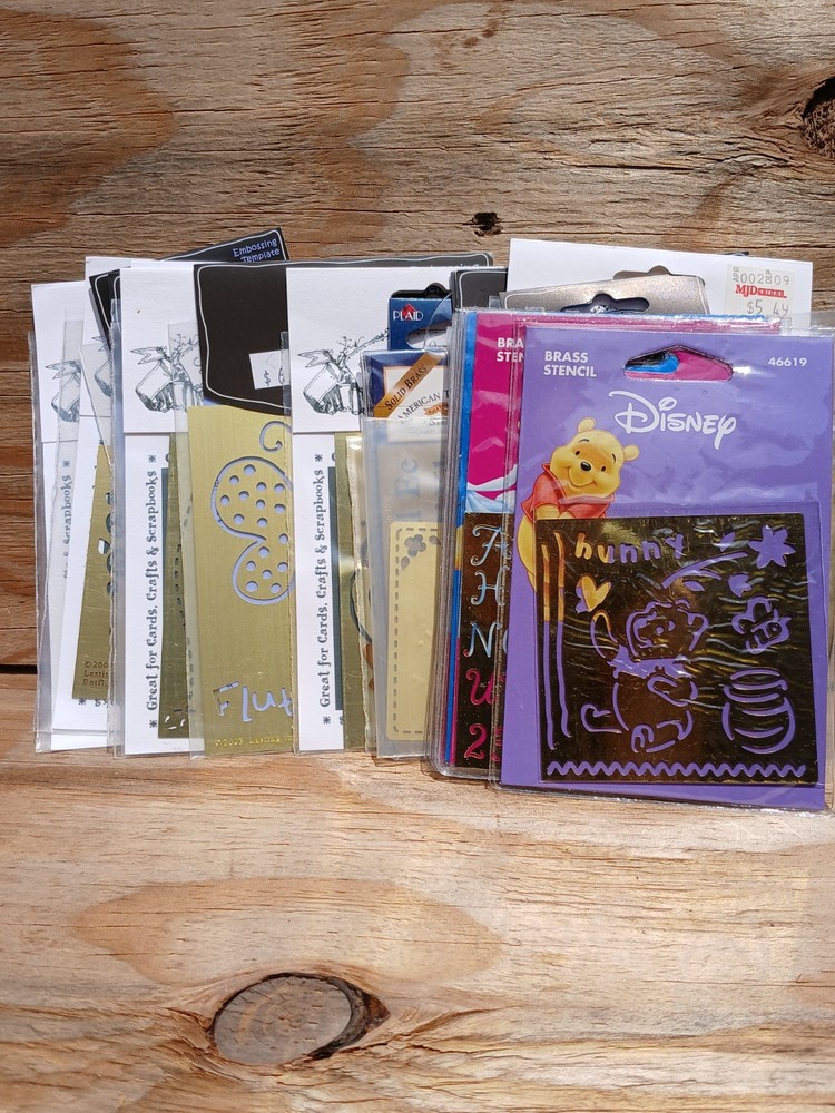 Solid Brass Stencil Embossing Crafting  YOU PICK