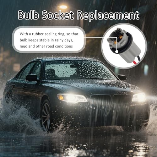 2PCS T15 Bulb Socket Wiring Harness Adapter,Reverse Light Socket Pigtail