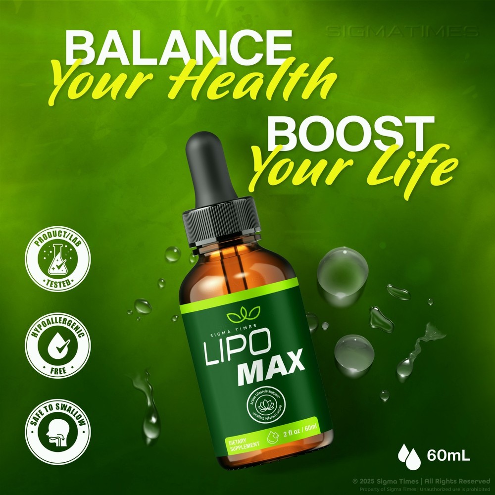(2 Pack) Lipo Max - Advanced LipoMax Fat-Burning Support for Weight Loss
