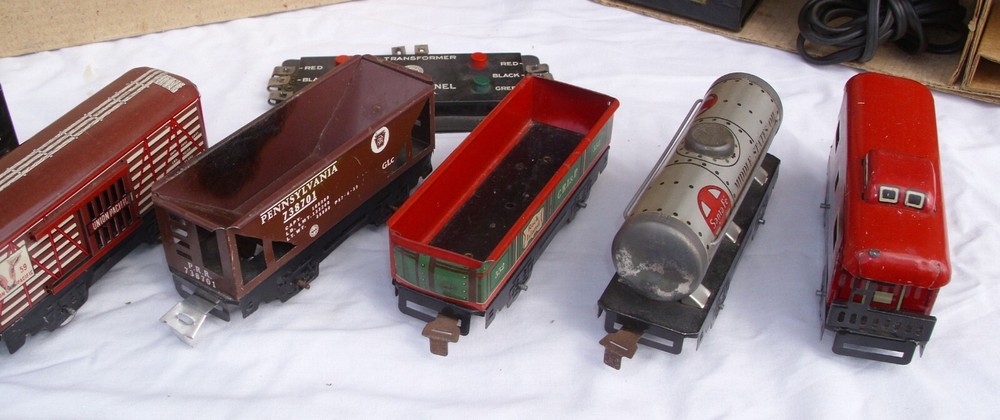 MARX STEAM LINE ELECTRIC TRAIN 7 PIECE SET BOXED 3987