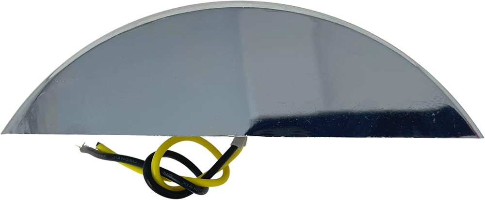 Rectangular 4-4/5inch Armored-Style Clearance Side Marker Light 12 LED Chrome