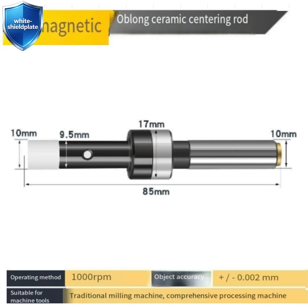 Eccentric Ceramic Black Titanium Precision Non-Magnetic Edge Finder