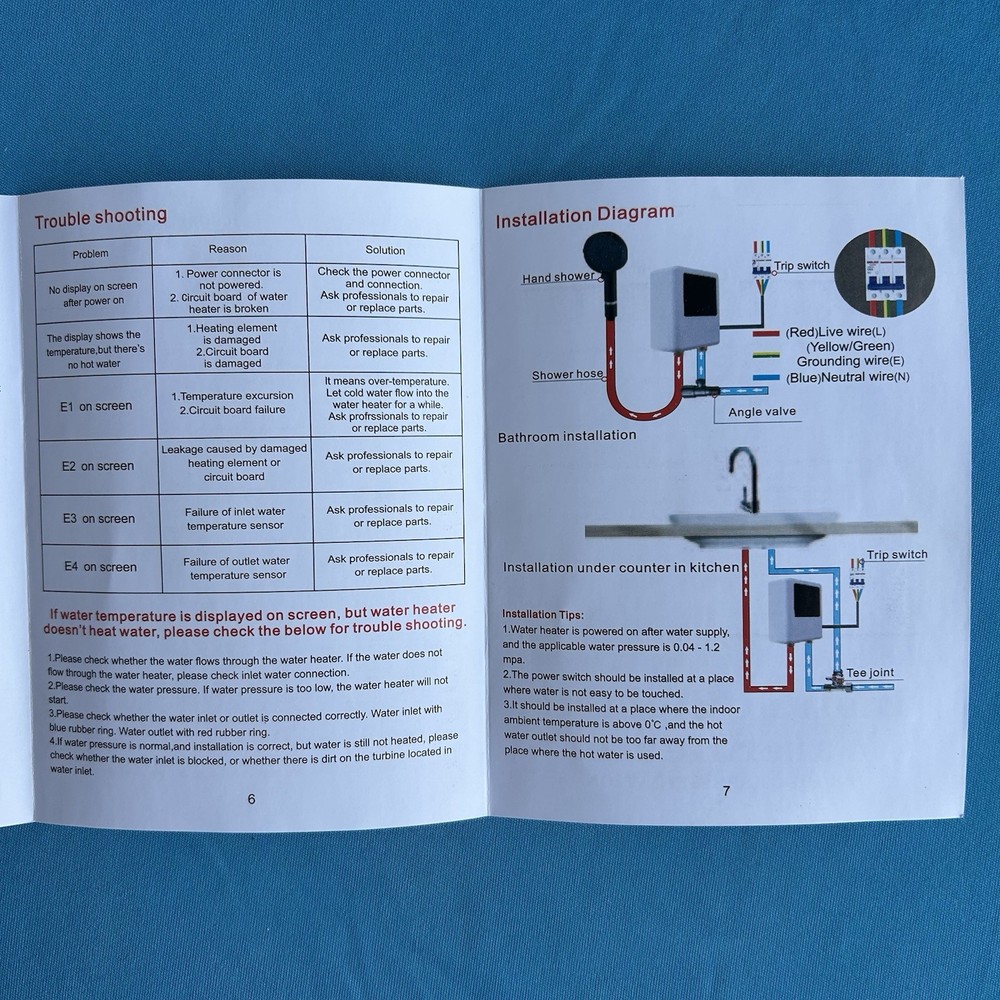 Instant Electric Water Heater