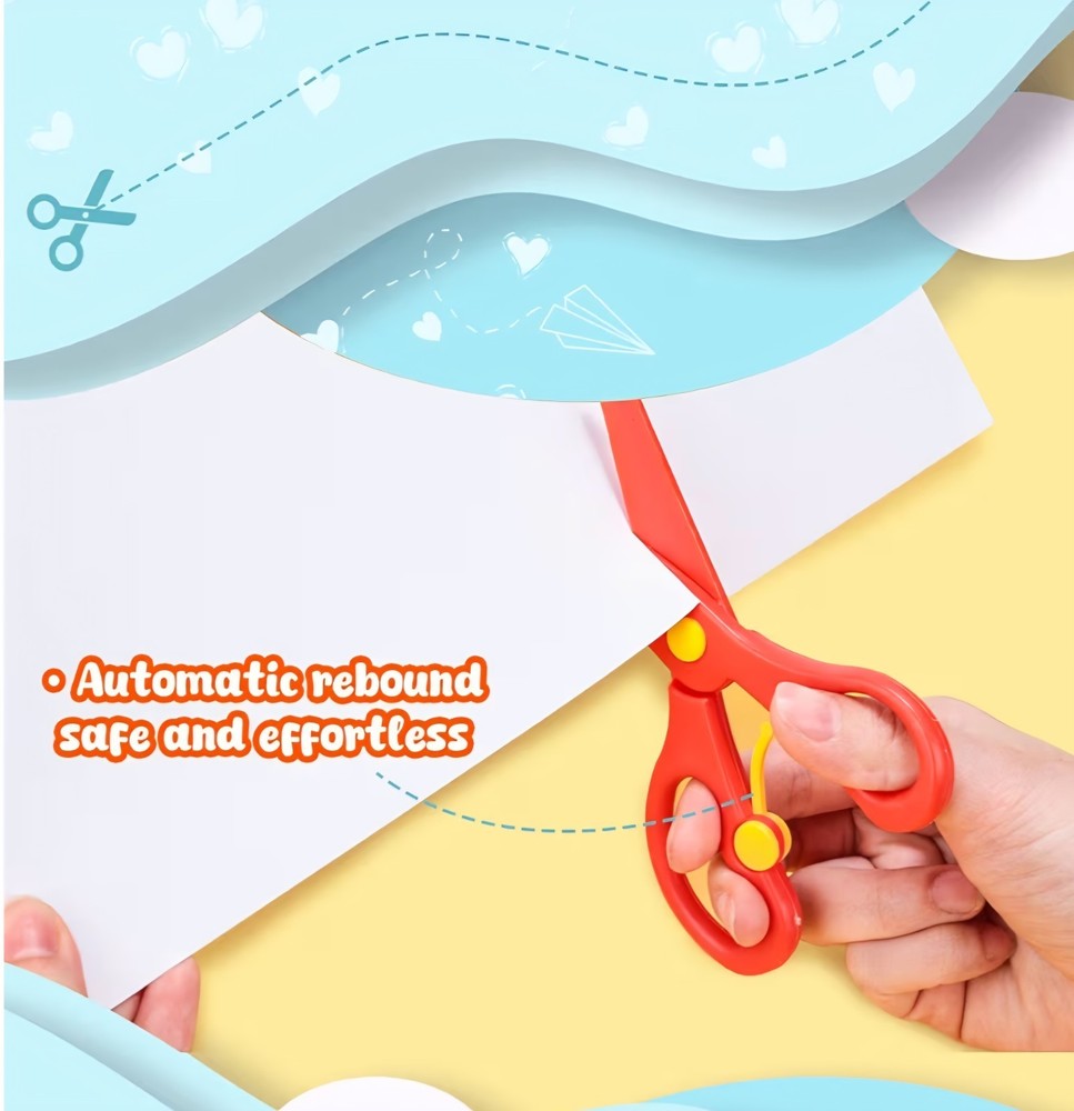 8PCS Blunt Tip Training Safety Scissors