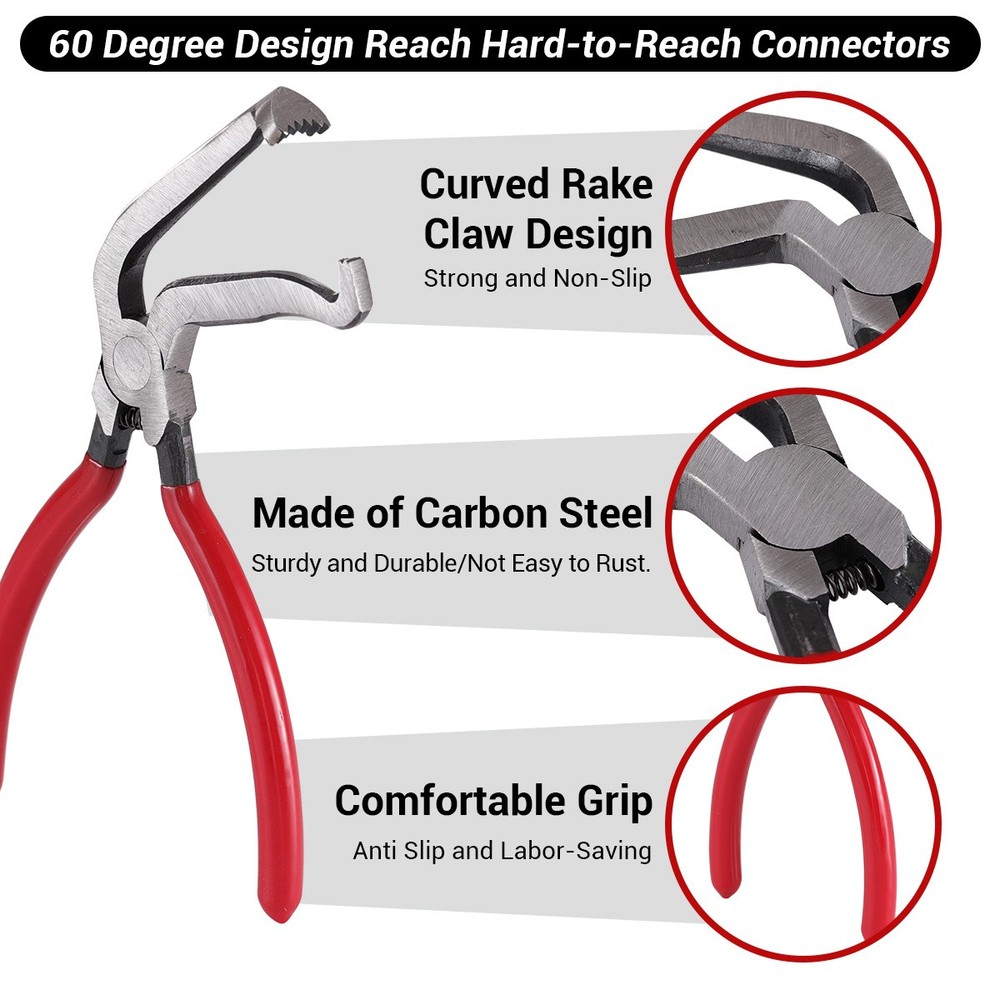4Pcs Electrical Disconnect Pliers 60° Automotive Electrical Connector Separator