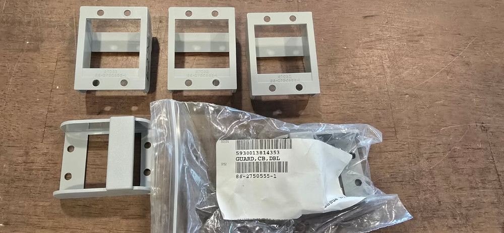 (2 EA) GENERAL DYNAMICS MISSION SWITCH GUARD 86-2750555-1 5930-01-381-4353