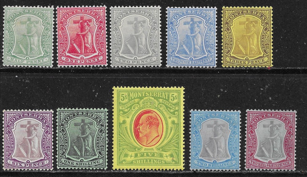 MONTSERRAT             SC31a-40         SG35-47         MINT LIGHTLY HINGED