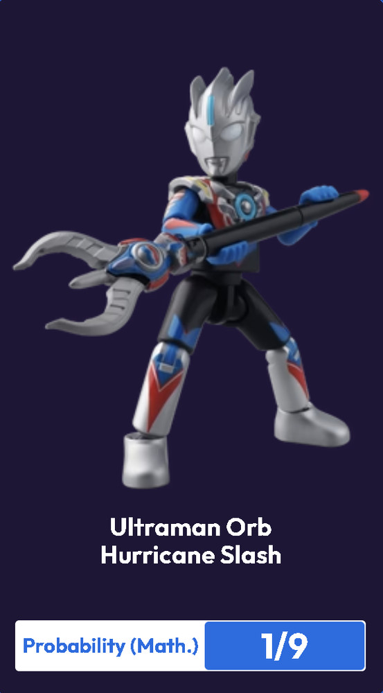 Blokees Ultraman Galaxy Version 10 Mini Model Kit Orb Hurricane Slash 1/9