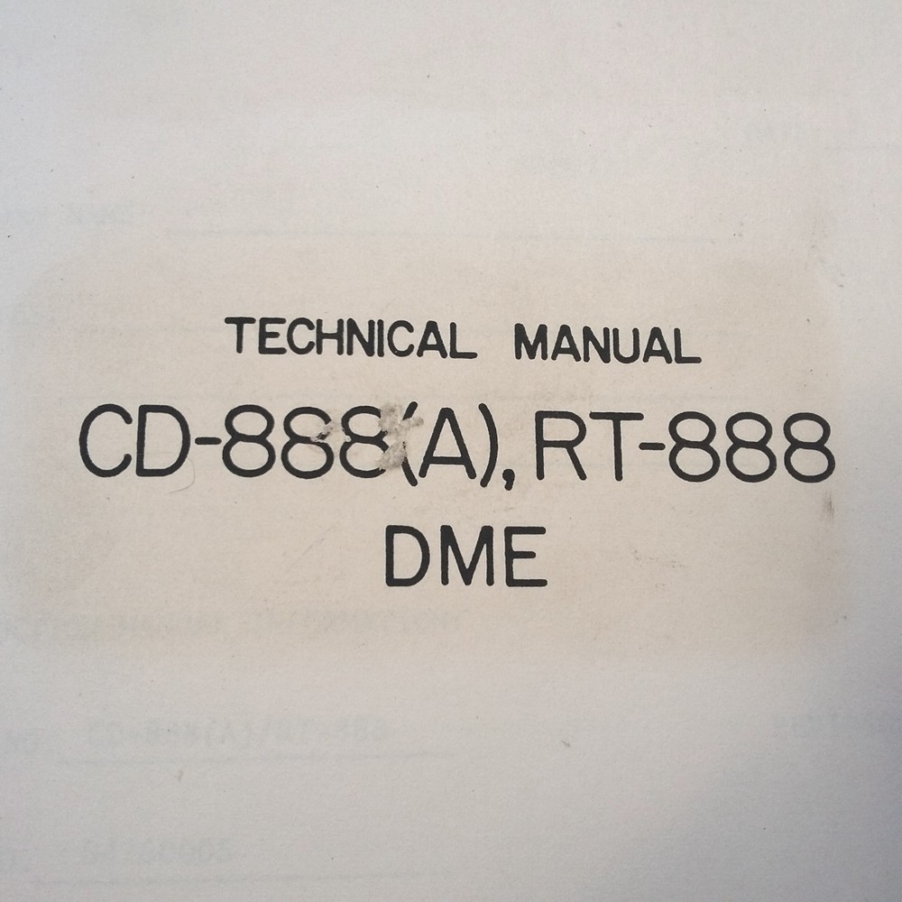 Edo-Aire RT-888 & CD-888(A) DME, install manual