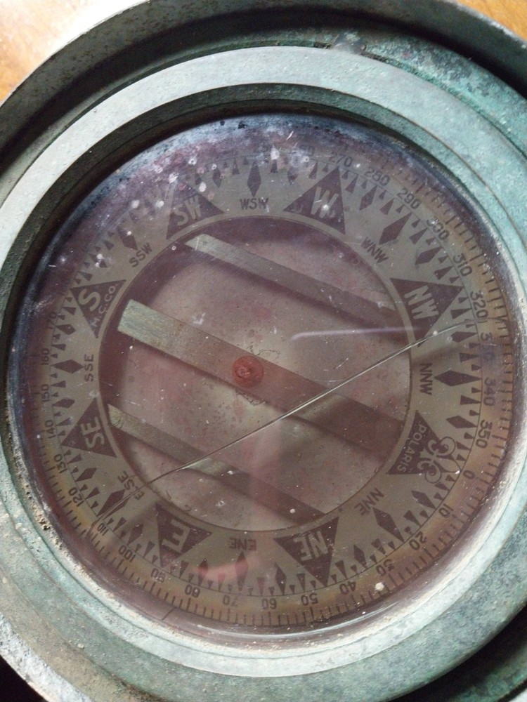 Antique Ship Nautical Compass