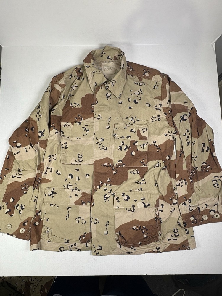 USGI DBDU Desert Storm 3 Color Desert Combat Coat Large Regular 1990 Gulf War
