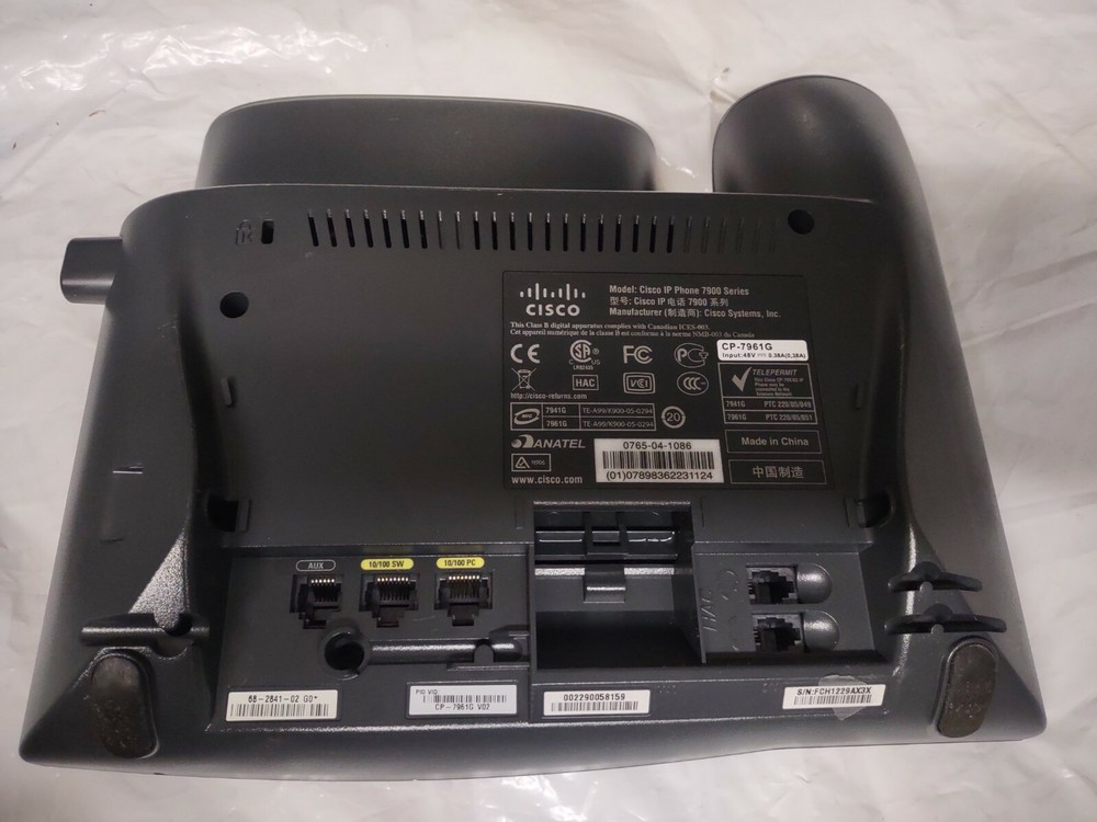 Cisco IP Phone 7961 with Handset **READ NOTES** FREE SHIPPING