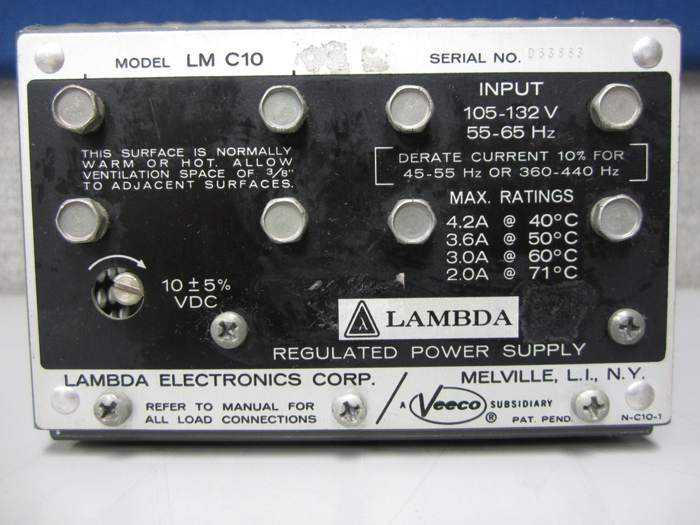 Lambda LM-C10 Regulated Power Supply, repair unit