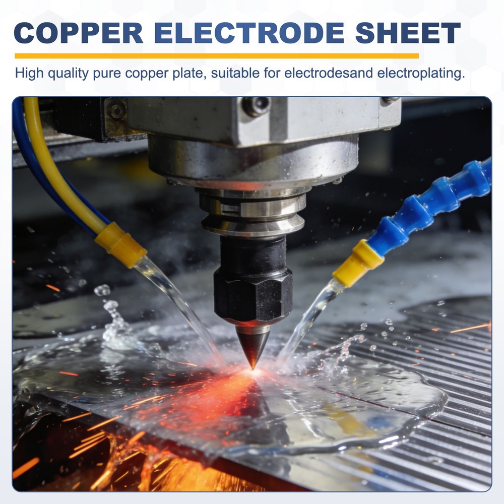 10x60mm Pure Copper Anode Sheet, 8 Pack 99.995% Pure Copper Electrode Plates