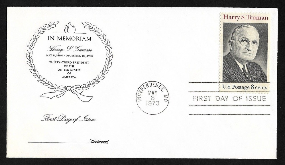 #1499 8c Harry S. Truman - Fleetwood FDC