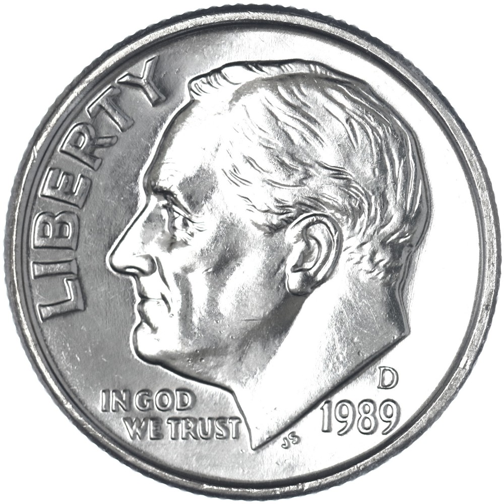 1989 D Roosevelt Dime BU US Coin