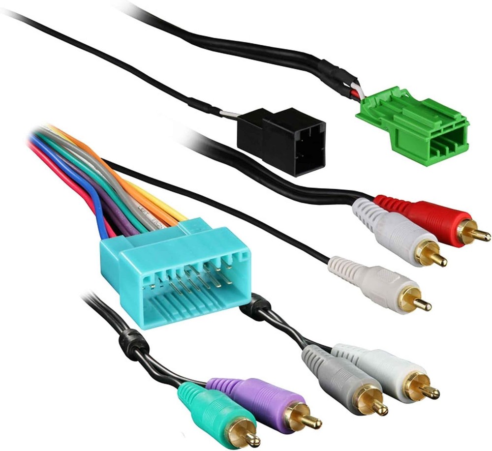 Car amplifier wiring harness adapter