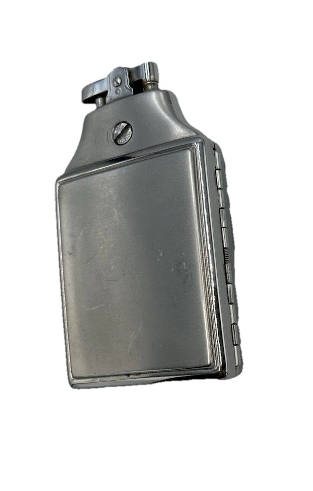 Vintage Ronson Mastercase Metal Silver Tone Cigarette Case Lighter Untested