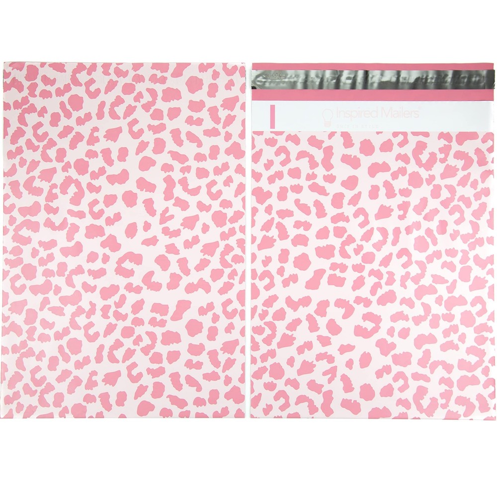 Inspired Mailers - Poly 10x13" - 100 Pack, Cheetah Rose Gold