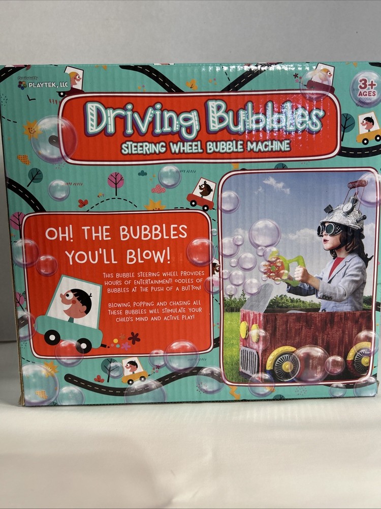 Steering Wheel Bubble Machine Driving Bubbles By Playtek With 4oz Bubbles