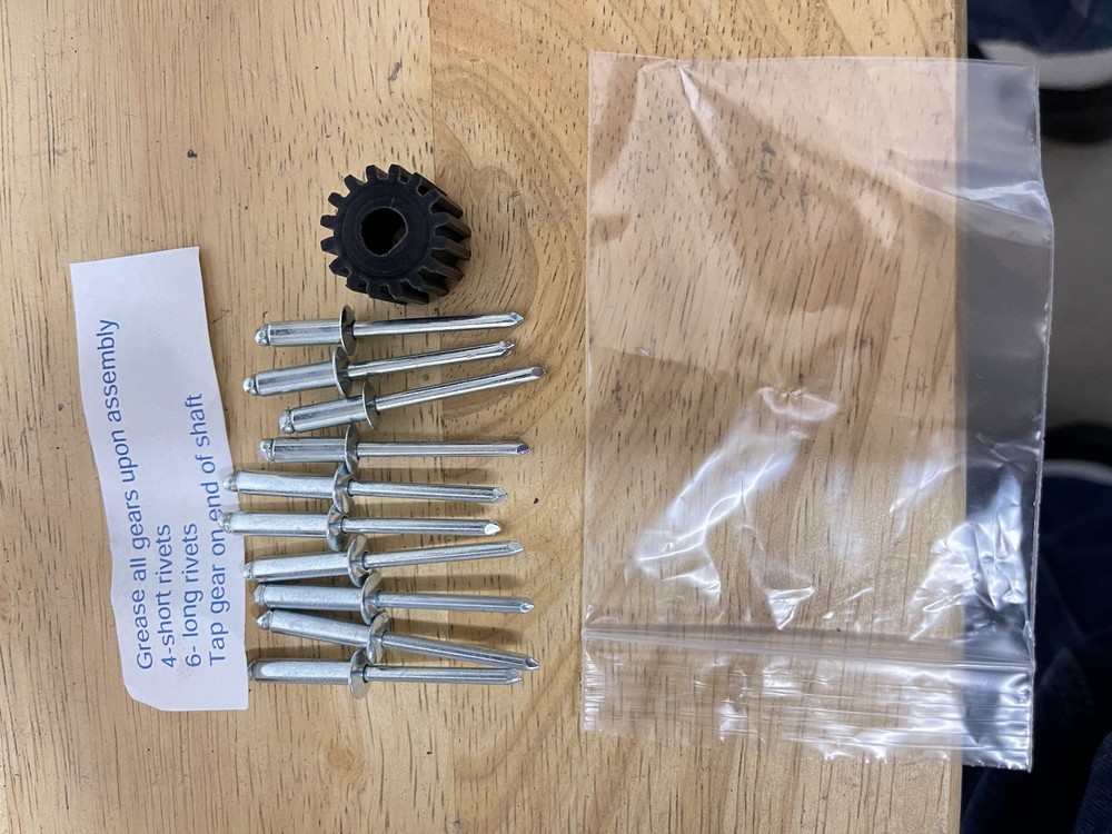 Shoreline power cord and water reel drive gear for rv5036 and rv5003