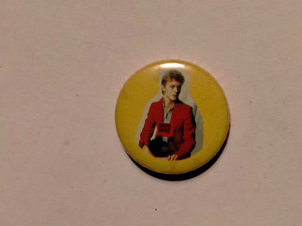 David Bowie music pop group vintage SMALL BUTTON 15