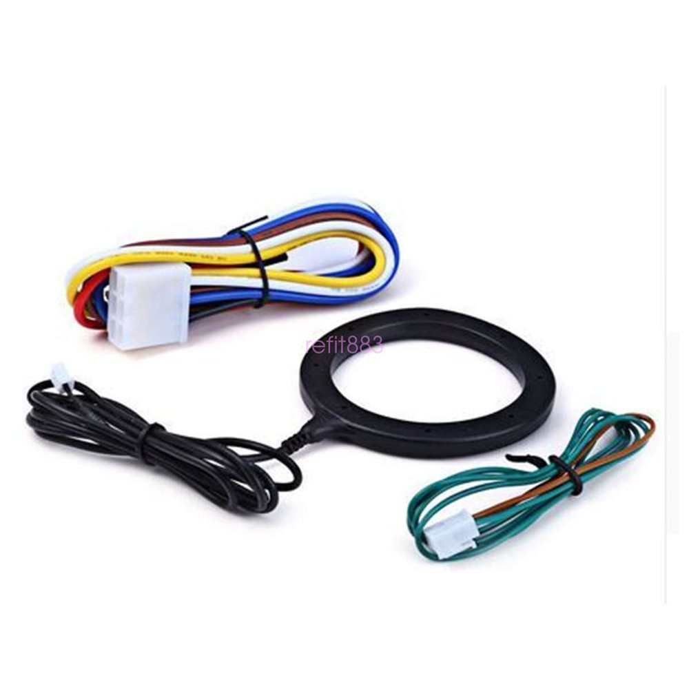 Car Push Start Button RFID Lock Engine Starter Ignition Car Alarm Keyless Entry