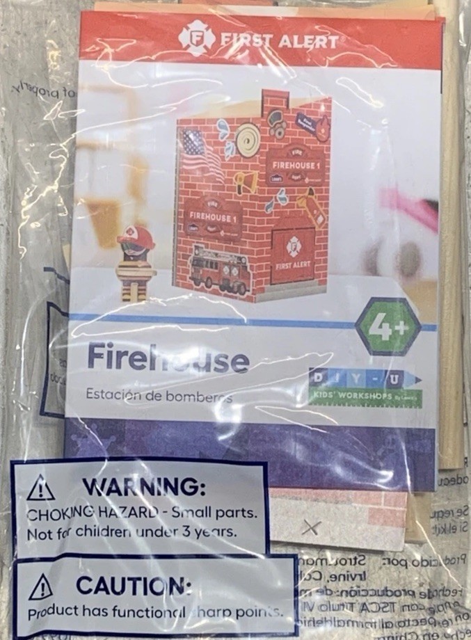 Lowe’s Play Firehouse DIY Kids Workshop Kit With Patch October 2025 NEW!