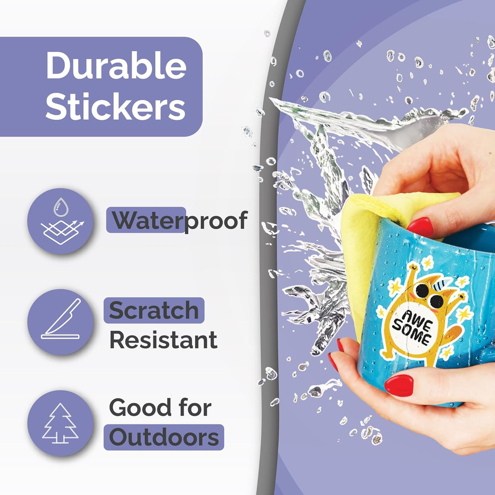 Translucent Semi-Clear Sticker Paper for Inkjet Printer & Laser Printer 62 Sheet