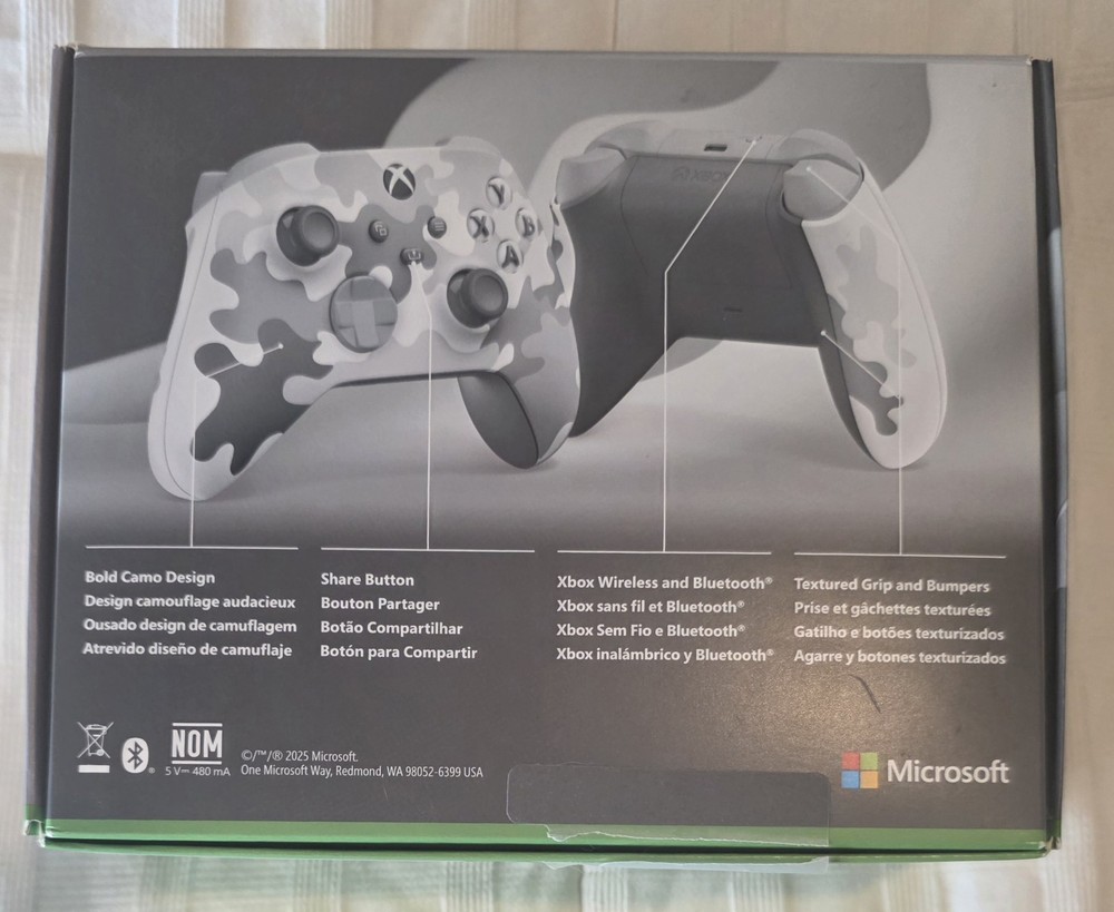 *BOX ONLY* Microsoft XBox Arctic Camo Special Edition Wireless Controller