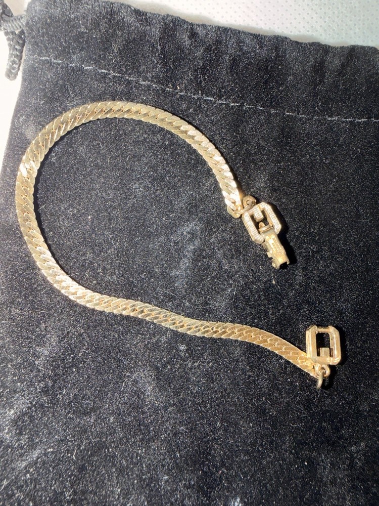 Givenchy Vintage Gold-Tone Chain Bracelet (Authentic)