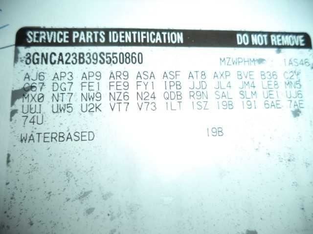 HHR 2009 Sun Visor 24588