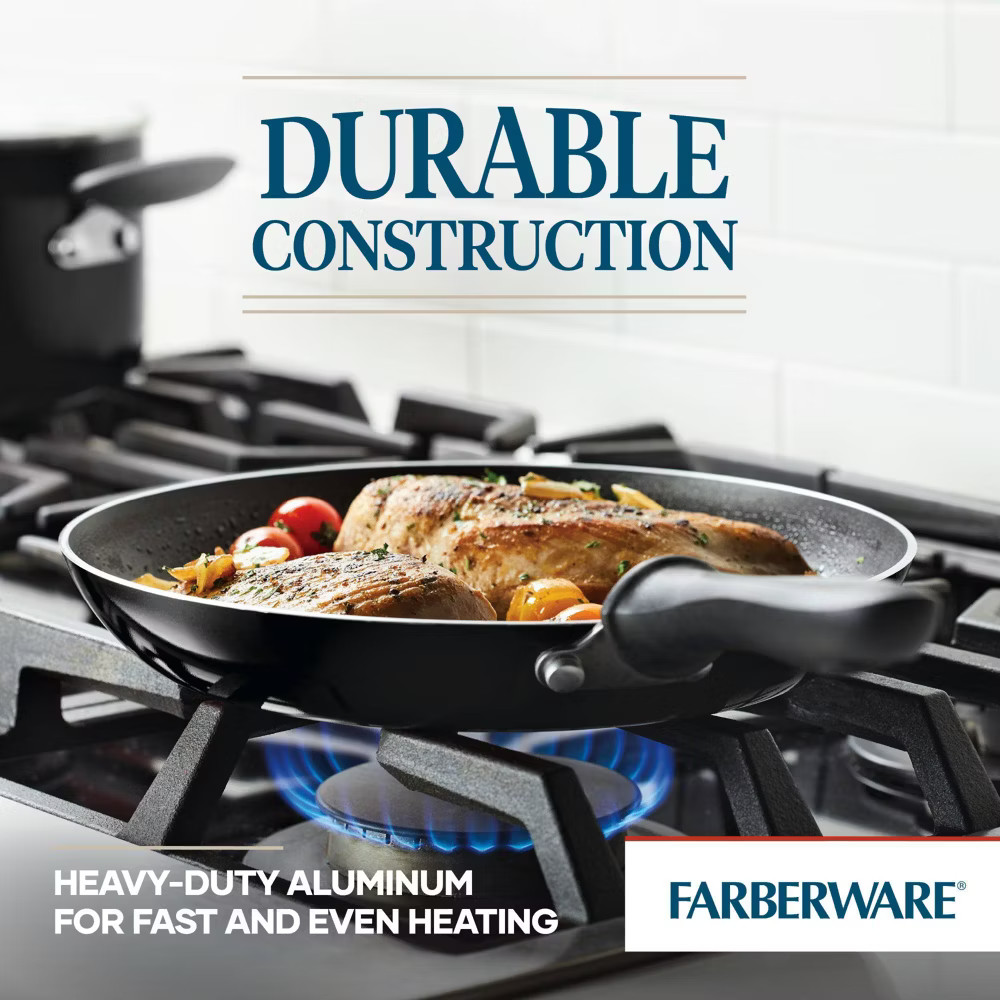 Farberware Reliance 12pc Nonstick Aluminum Cookware Set with Prestige Tools