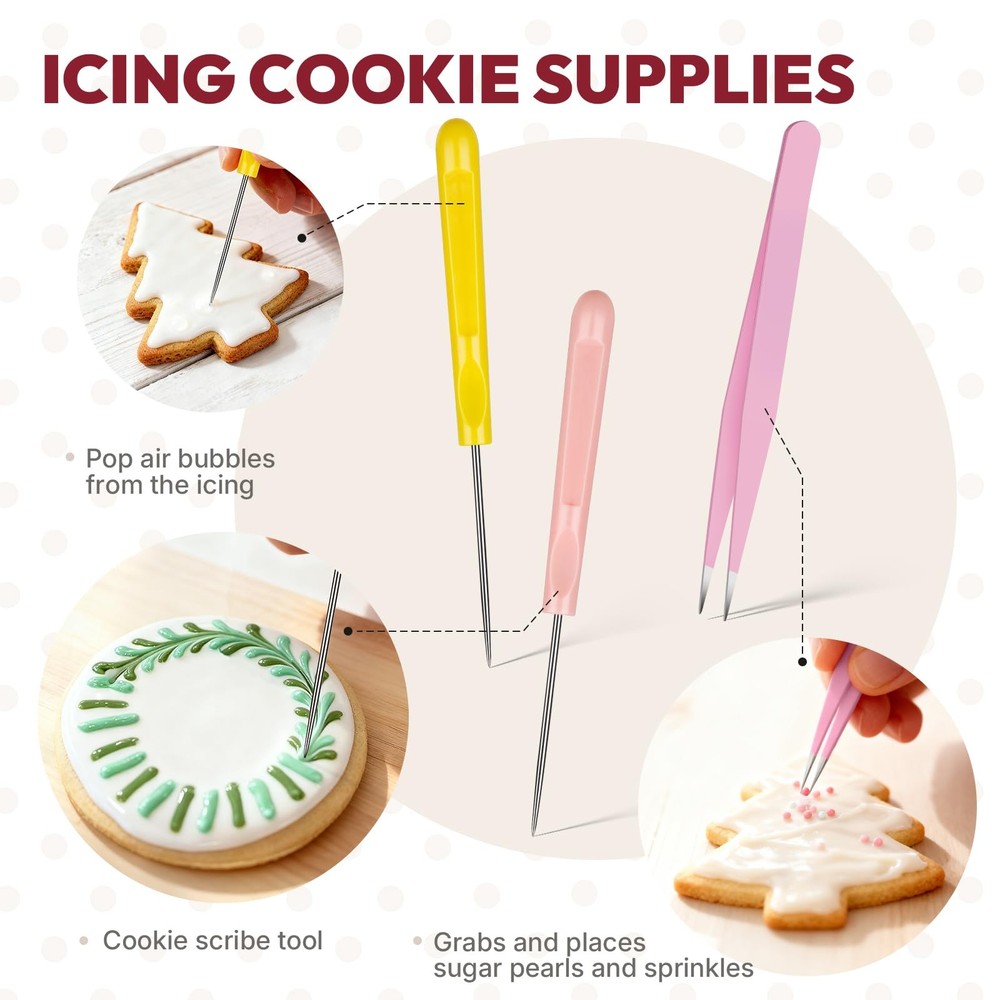 Cookie Decorating Kit, Icing Bottle, Squeeze Writer Bottles (1 and 2 Ounce), ...
