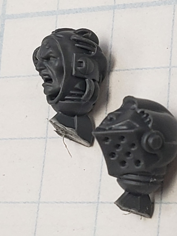 Warhammer 40k Grey Knight Bits Nemesis Dreadknight Terminator Heads Bare Helmet