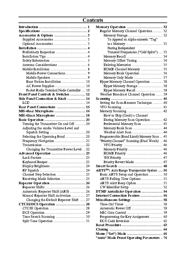 Yaesu FT-7800R Transceiver Instruction Manual Operating Guide Coil Bound