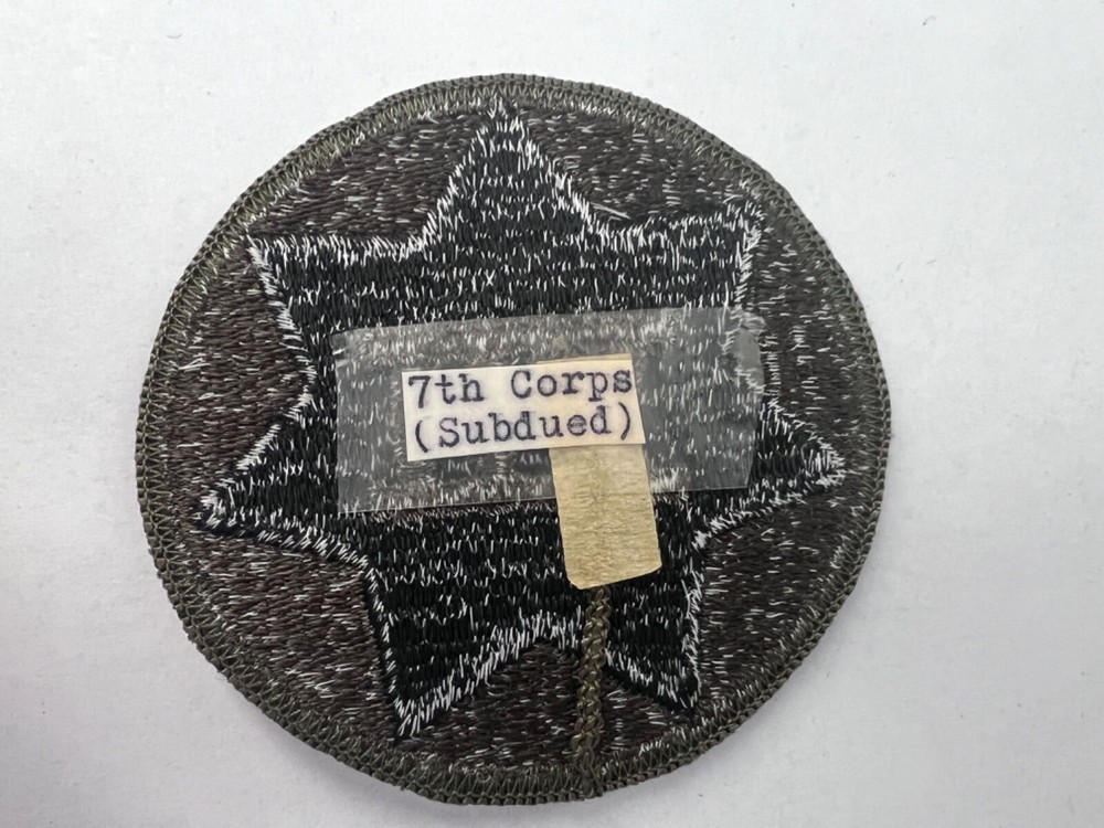 7th Corps Subdued US Army Patch