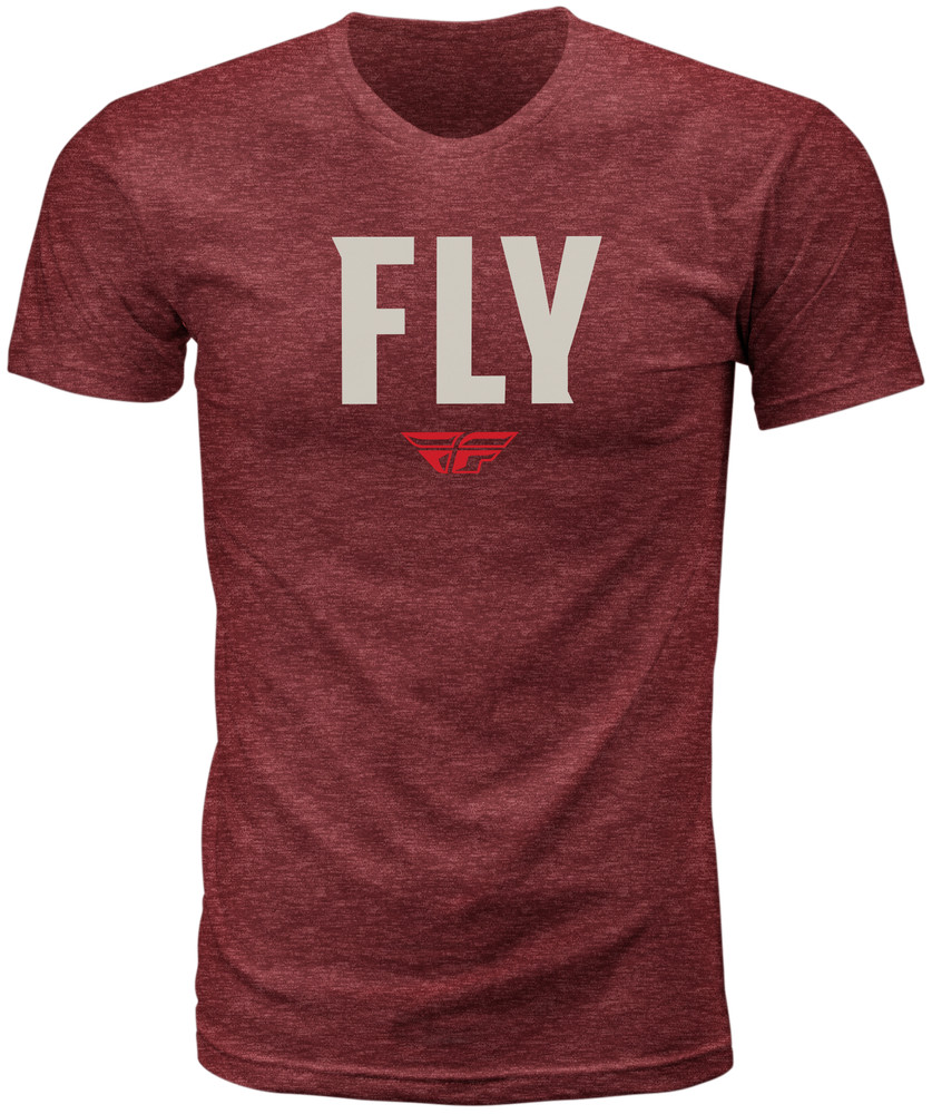 Fly Racing WFH Tee Sm Red Heather