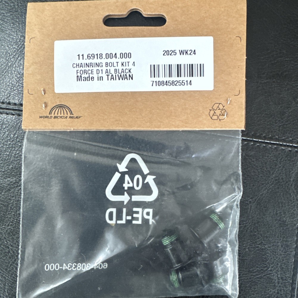 SRAM Chainring Bolt Kit 4 Force D1 AL Black