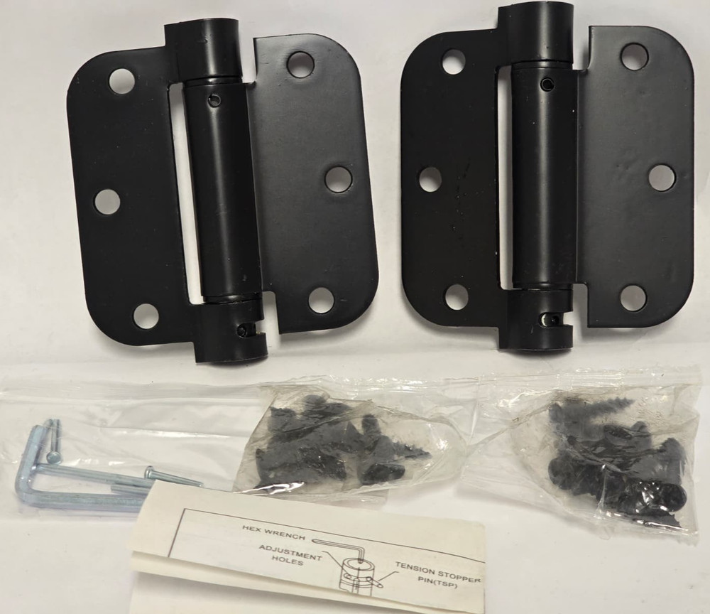 DOOR HINGS BLACK 3.5"- 2 PACK