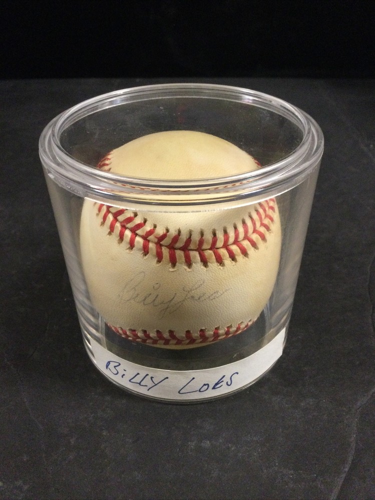Billy Loes Brooklyn Dodgers Signed Rawlings Baseball JSA Certified #