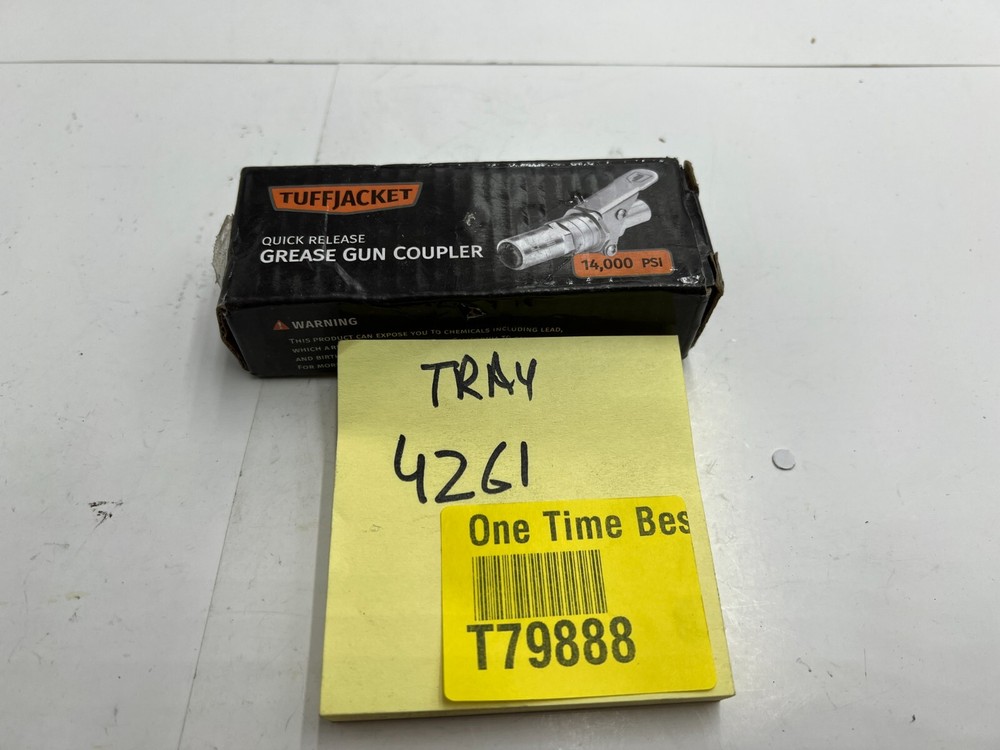 Genuine TUFFJACKET Quick Release Grease Coupler 14,000 PSI