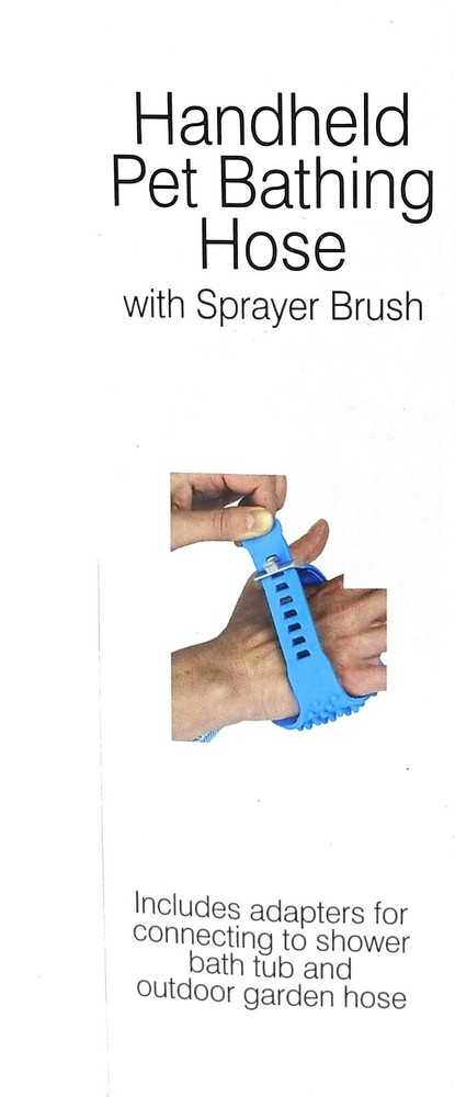 Handheld Pet Bathing Hose with Sprayer Brush