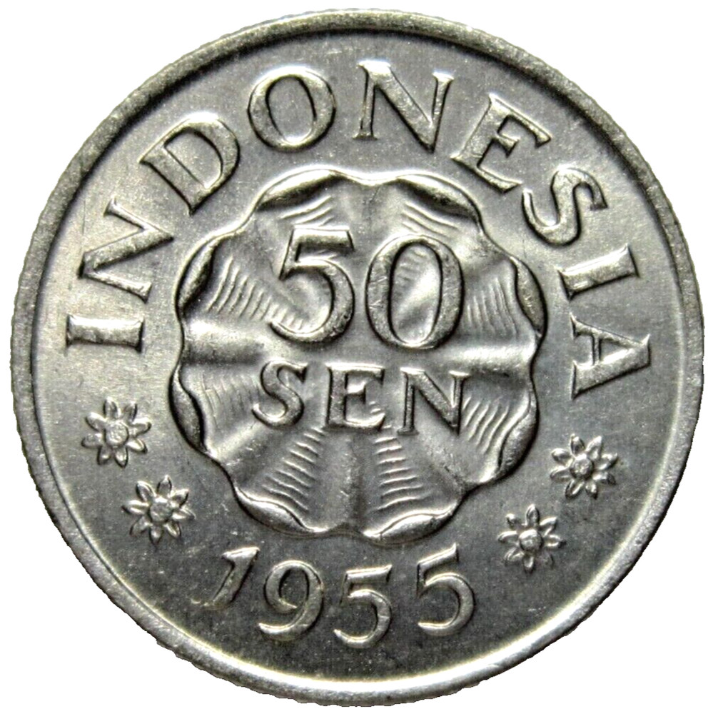 INDONESIA. 50 SEN, 1955. UNCIRCULATED.