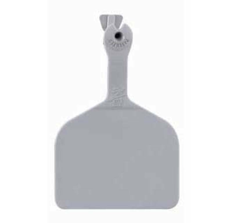 Z Feedlot Cattle Cow Blank Ear Tags GREY 50 Count Identification